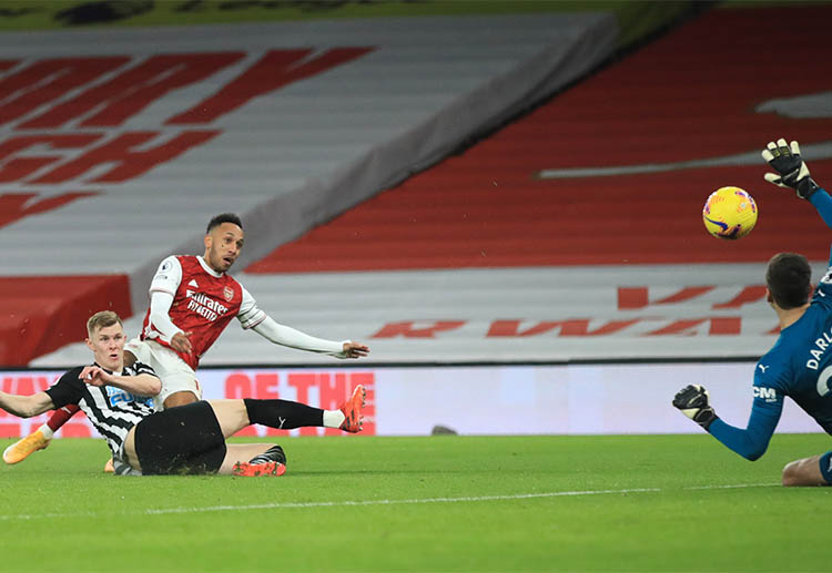 Pierre-Emerick Aubameyang has scored only 5 goals in 19 Premier League matches