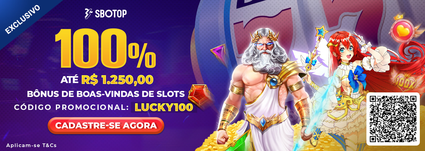 Bônus de Boas-vindas 100% para Slots