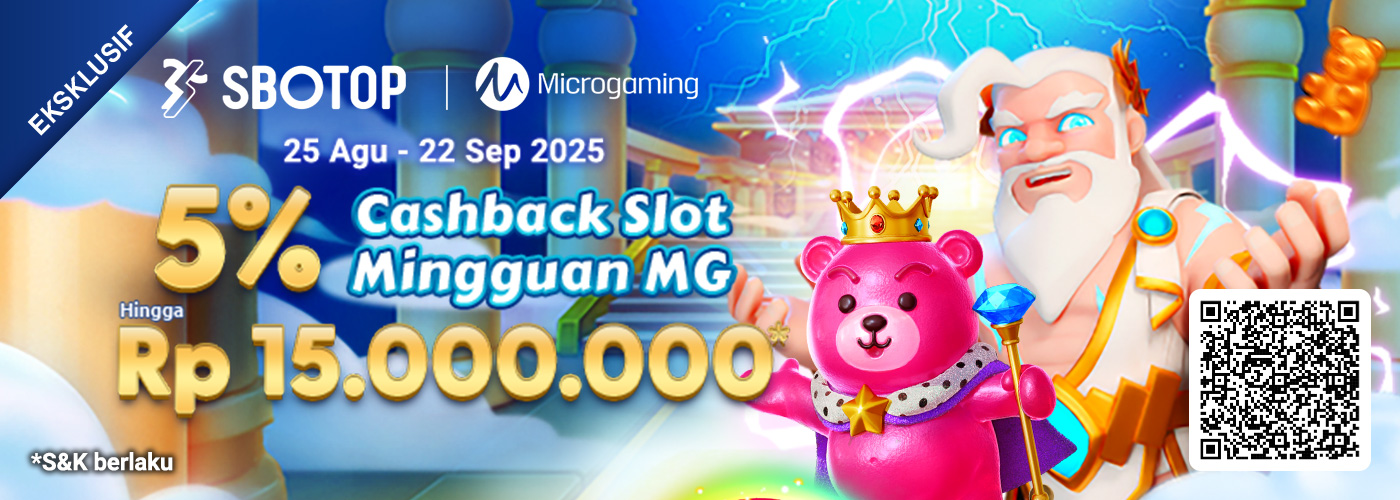 5% Cashback Slot Mingguan MicroGaming