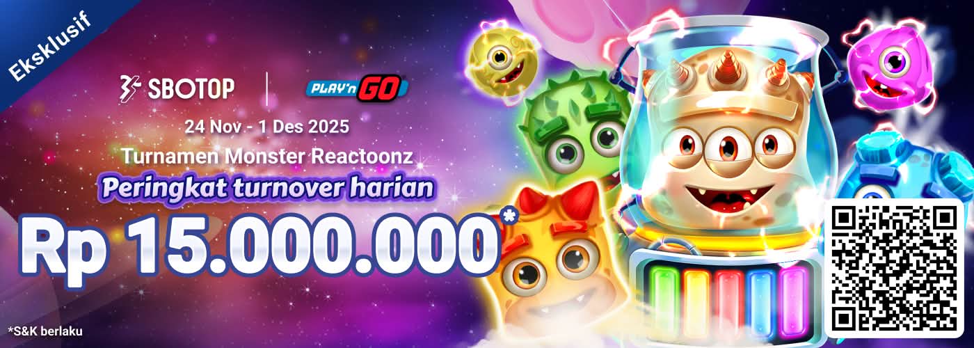 Turnamen Monster Reactoonz Play ‘n Go